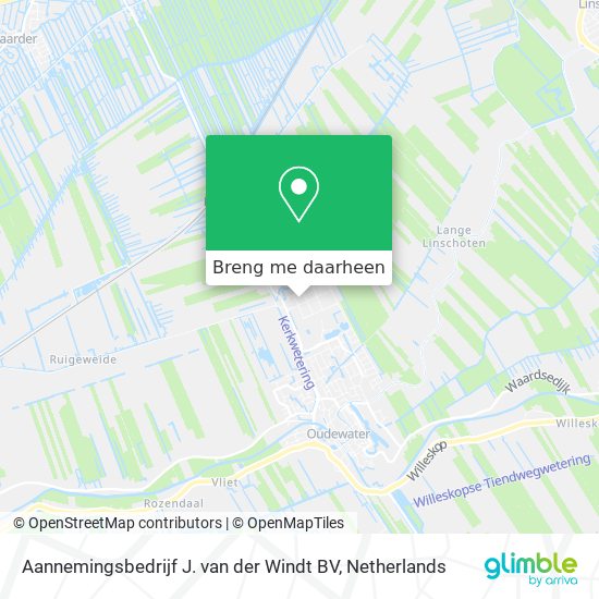 Aannemingsbedrijf J. van der Windt BV kaart