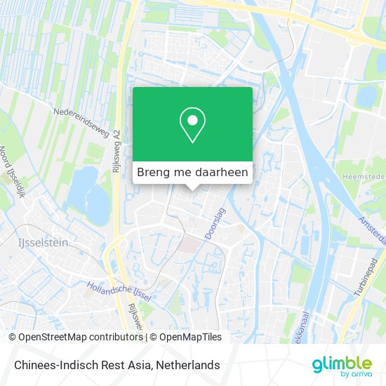 Chinees-Indisch Rest Asia kaart