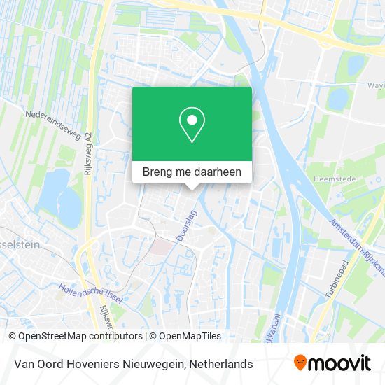 Van Oord Hoveniers Nieuwegein kaart