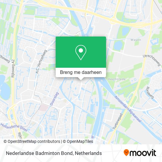 Nederlandse Badminton Bond kaart