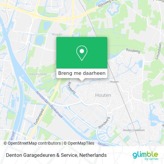 Denton Garagedeuren & Service kaart