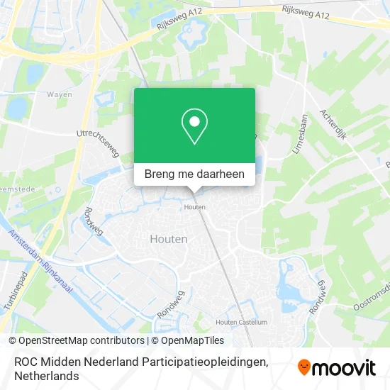 ROC Midden Nederland Participatieopleidingen kaart