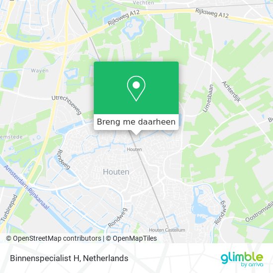 Binnenspecialist H kaart