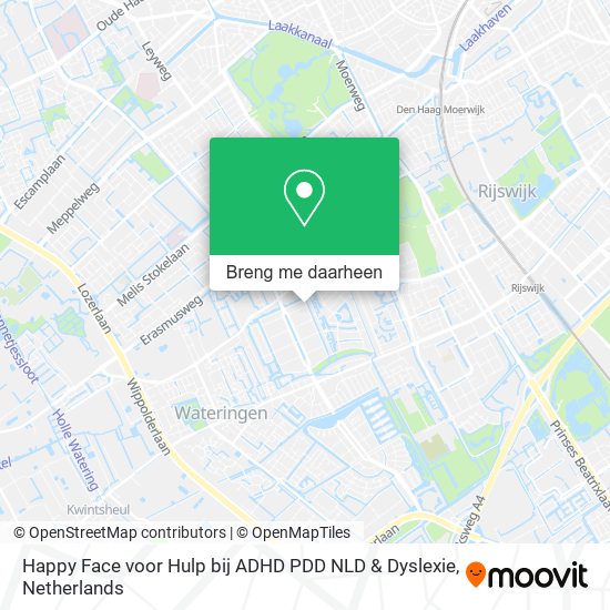 Happy Face voor Hulp bij ADHD PDD NLD & Dyslexie kaart