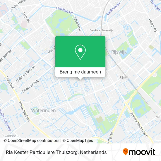 Ria Kester Particuliere Thuiszorg kaart