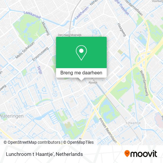 Lunchroom t Haantje' kaart