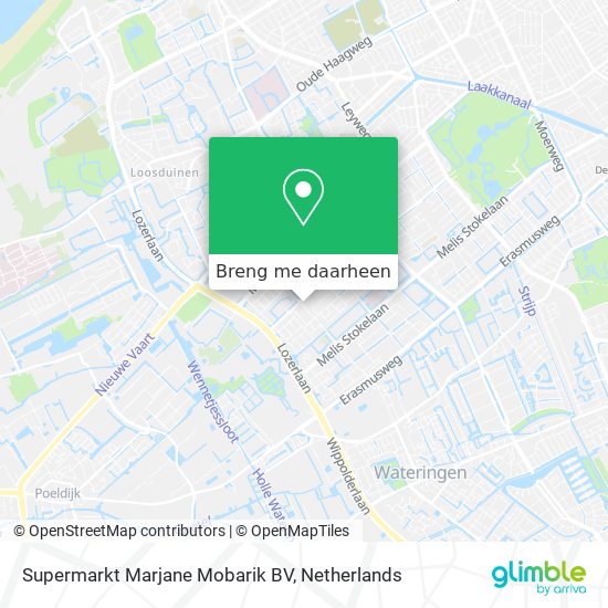 Supermarkt Marjane Mobarik BV kaart