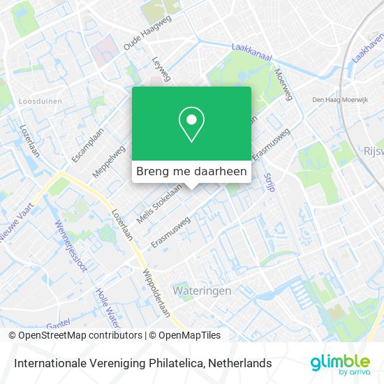 Internationale Vereniging Philatelica kaart