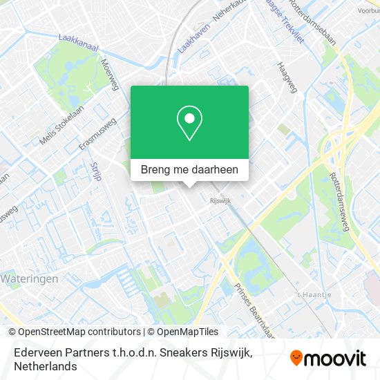 Ederveen Partners t.h.o.d.n. Sneakers Rijswijk kaart
