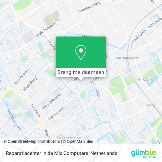 Reparatiecenter in de Mix Computers kaart