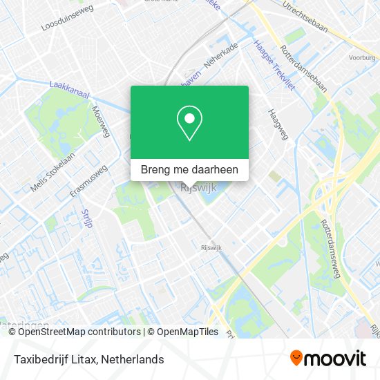Taxibedrijf Litax kaart