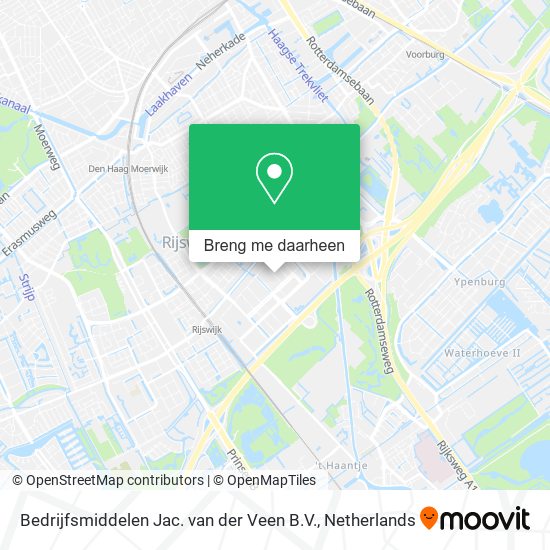 Bedrijfsmiddelen Jac. van der Veen B.V. kaart