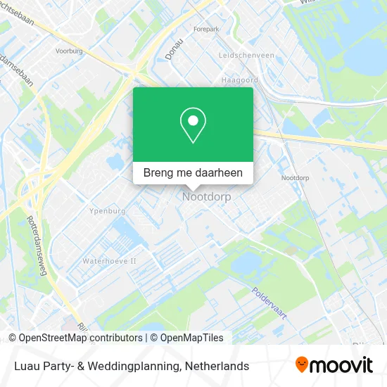 Luau Party- & Weddingplanning kaart