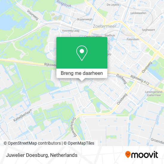 Juwelier Doesburg kaart