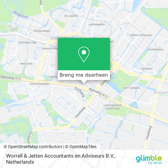 Worrell & Jetten Accountants en Adviseurs B.V. kaart