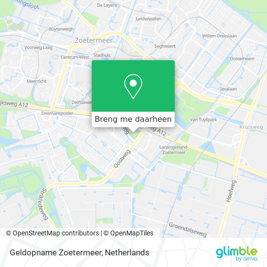 Geldopname Zoetermeer kaart