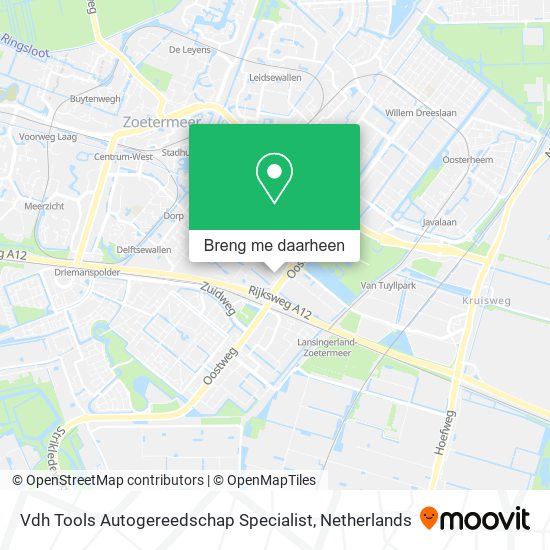 Vdh Tools Autogereedschap Specialist kaart