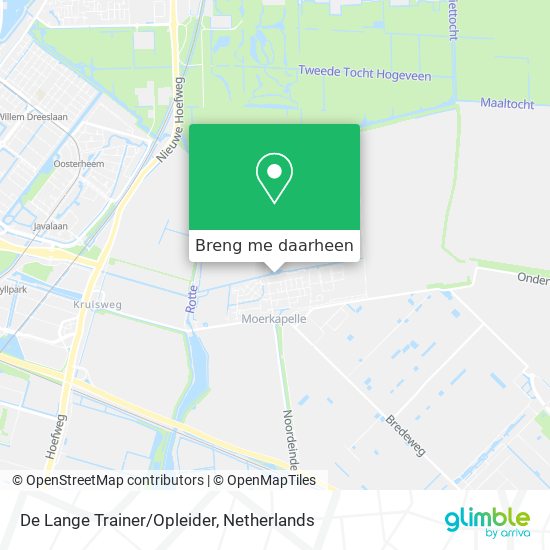 De Lange Trainer/Opleider kaart