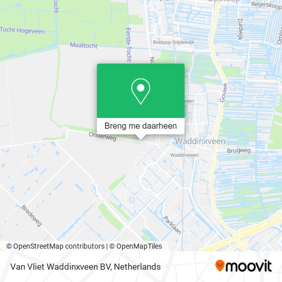 Van Vliet Waddinxveen BV kaart