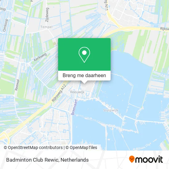 Badminton Club Rewic kaart