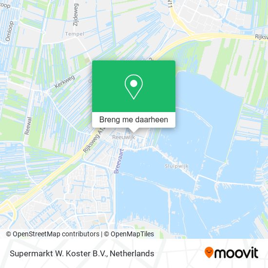 Supermarkt W. Koster B.V. kaart
