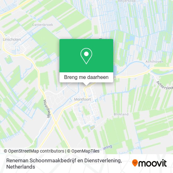 Reneman Schoonmaakbedrijf en Dienstverlening kaart
