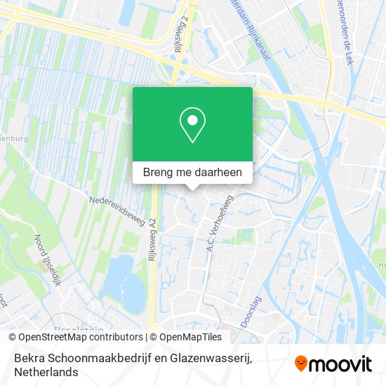 Bekra Schoonmaakbedrijf en Glazenwasserij kaart