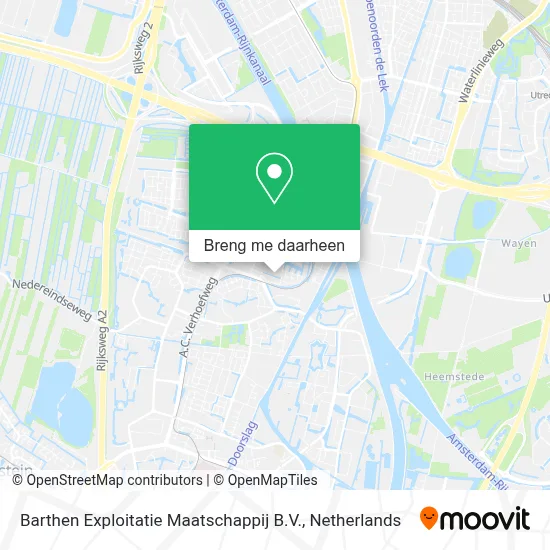 Barthen Exploitatie Maatschappij B.V. kaart