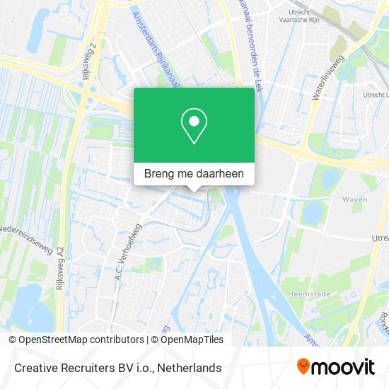 Creative Recruiters BV i.o. kaart