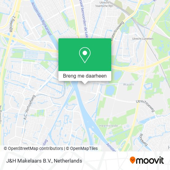 J&H Makelaars B.V. kaart