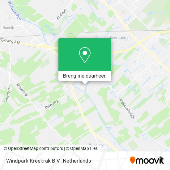 Windpark Kreekrak B.V. kaart