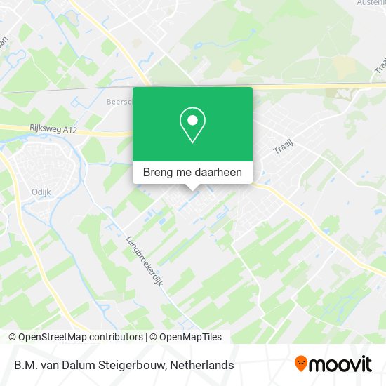 B.M. van Dalum Steigerbouw kaart