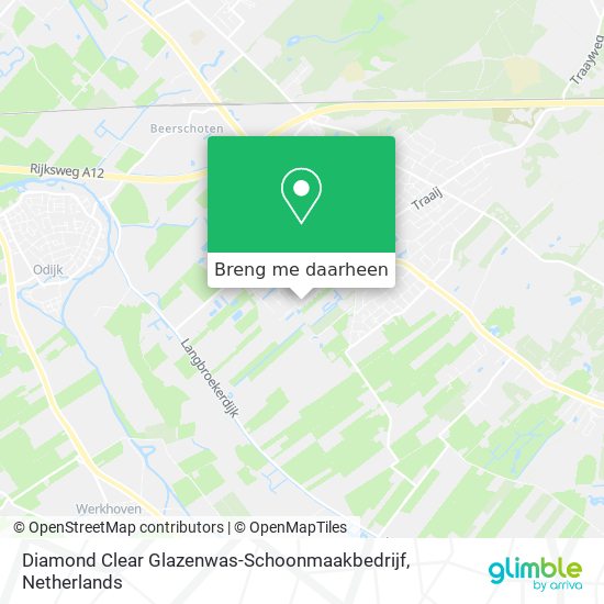 Diamond Clear Glazenwas-Schoonmaakbedrijf kaart