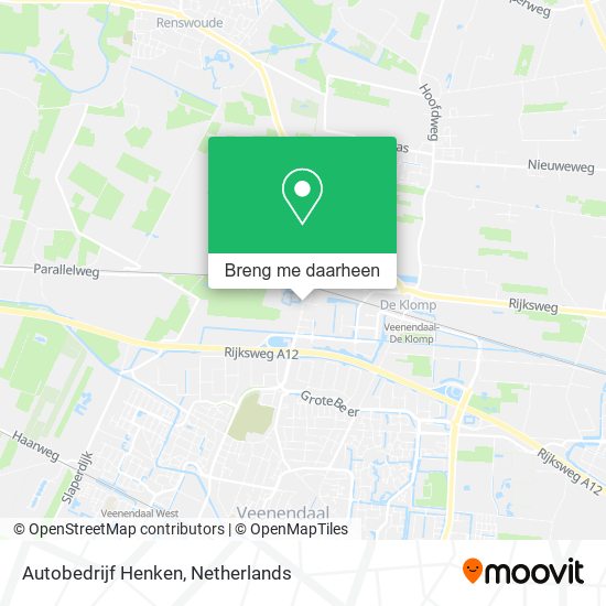 Autobedrijf Henken kaart