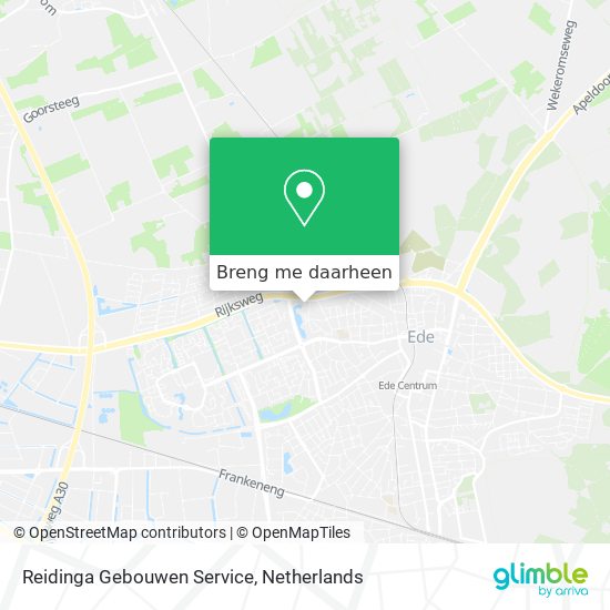 Reidinga Gebouwen Service kaart