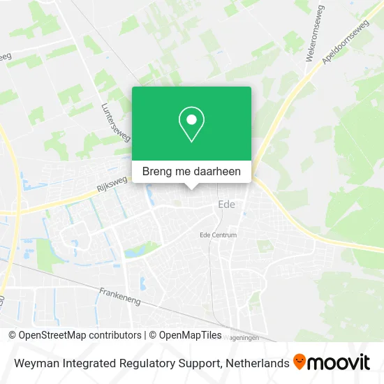 Weyman Integrated Regulatory Support kaart