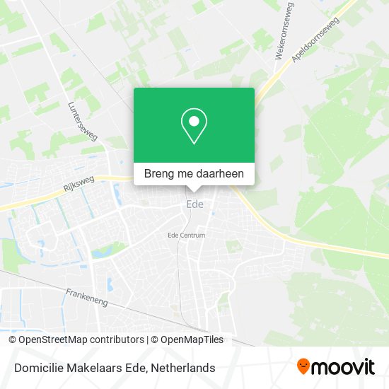 Domicilie Makelaars Ede kaart