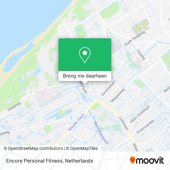 Encore Personal Fitness kaart