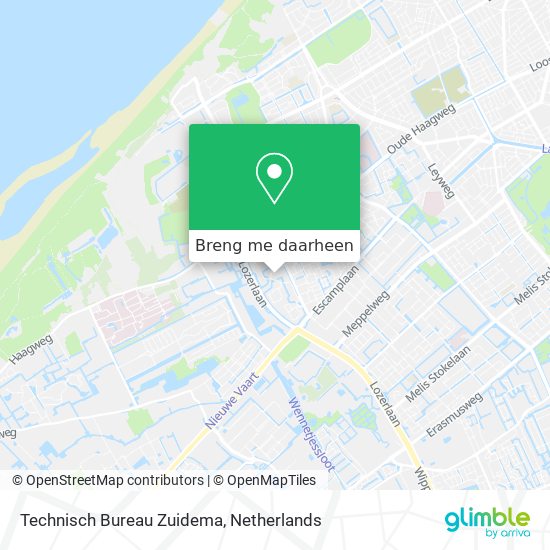 Technisch Bureau Zuidema kaart