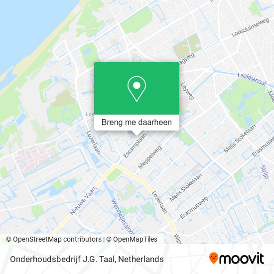 Onderhoudsbedrijf J.G. Taal kaart
