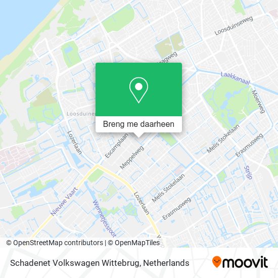 Schadenet Volkswagen Wittebrug kaart