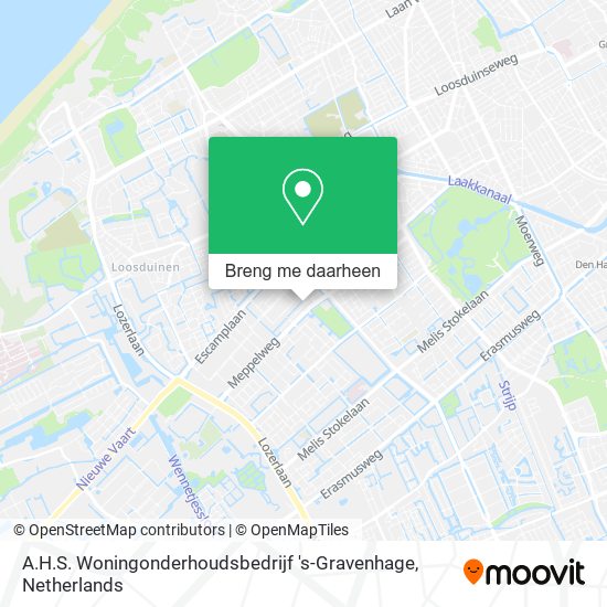A.H.S. Woningonderhoudsbedrijf 's-Gravenhage kaart