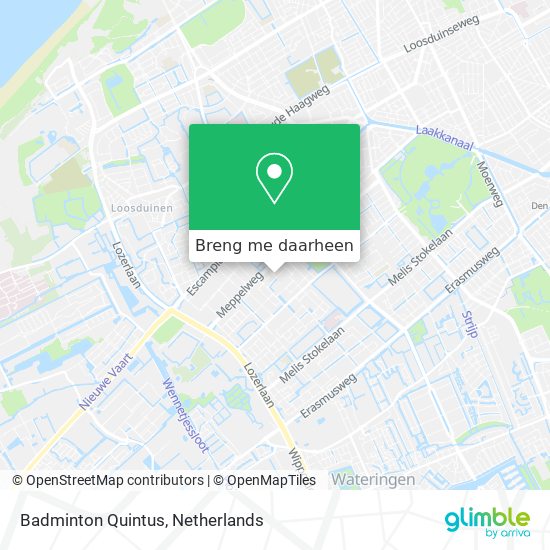 Badminton Quintus kaart