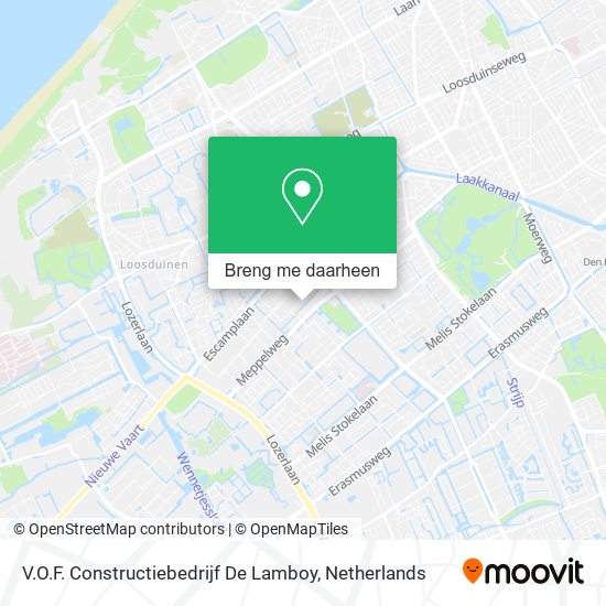 V.O.F. Constructiebedrijf De Lamboy kaart
