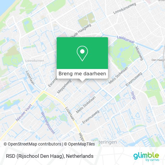 RSD (Rijschool Den Haag) kaart