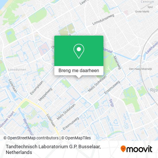 Tandtechnisch Laboratorium G.P. Busselaar kaart