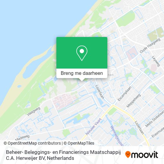 Beheer- Beleggings- en Financierings Maatschappij C.A. Herweijer BV kaart