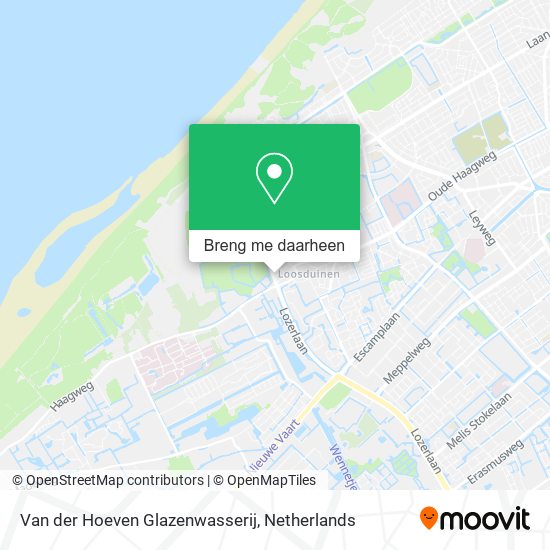 Van der Hoeven Glazenwasserij kaart