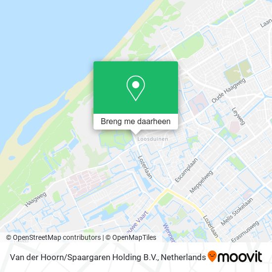 Van der Hoorn / Spaargaren Holding B.V. kaart