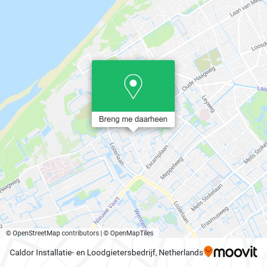 Caldor Installatie- en Loodgietersbedrijf kaart